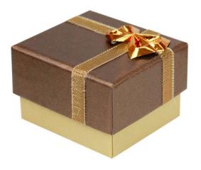 Футляр картонный с фольгированными бантом и лентой на крышке серия Подарочная 38030- з 38030- з фото